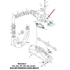 Tapon laton  22-428611  Mercruiser  6.2L