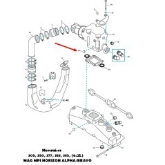 Tapon acero  19-864689  Mercruiser  6.2L