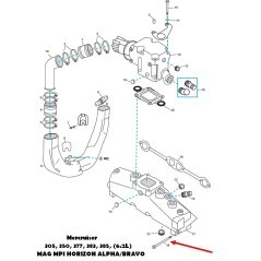 Tornillo 10-53728  Mercruiser  6.2L