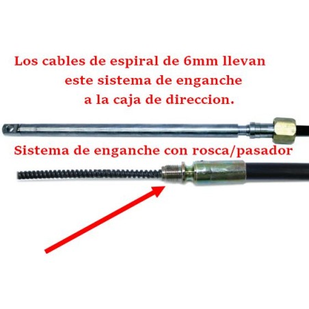 Cable Dirección 6mm LT Pretech